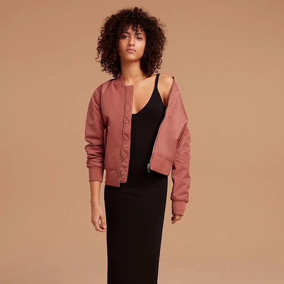 Aritzia Green Wilfred Free Avion Bomber Jacket - Picture 2 of 11